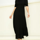 CATCH ME A DREAM SMOCKED MAXI DRESS
