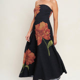 Flying tomato flowered dress