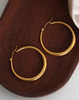 18K Gold-Plated Hoop Earrings