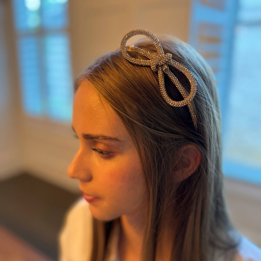 Ellison+Young - Bling Tube Bow Headband