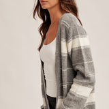 Open Striped Sweater, Hem and Thread
