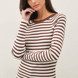 Be Cool - STRIPED SLIM FIT RAGLAN SLEEVE SWEATER