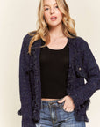 ADORA LA - LUREX TWEED SWEATER BLAZER