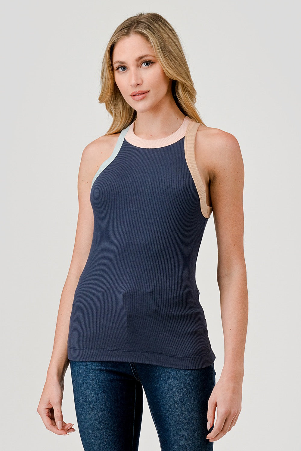 Stretch Rib Tank, by Hashttag