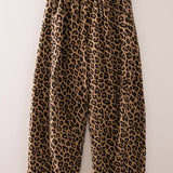 VERY J -Abstract Leopard Barrel Pants