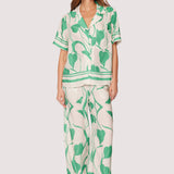 Lost + Wander - Vineyard Vistas Set - Spring Leaf Print Satin