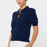 Current Air - Short Sleeve Knit Polo Top