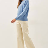 Be Cool - RIB DETAIL BOATNECK SWEATER