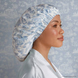 KITSCH - Bridgerton x Kitsch Breathable Satin Bonnet in Garden Toile