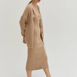 Crescent  - Mave Brushed Ribbed Sweater Dress Two-piece Set
