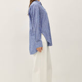 Be Cool - COTTON LINEN BLEND LONG SLEEVE BUTTON UP SHIRT