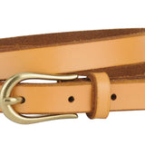 Most Wanted USA - Basic Skinny Equestrian Buckle Leather Belt