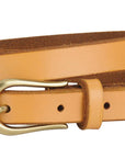 Most Wanted USA - Basic Skinny Equestrian Buckle Leather Belt