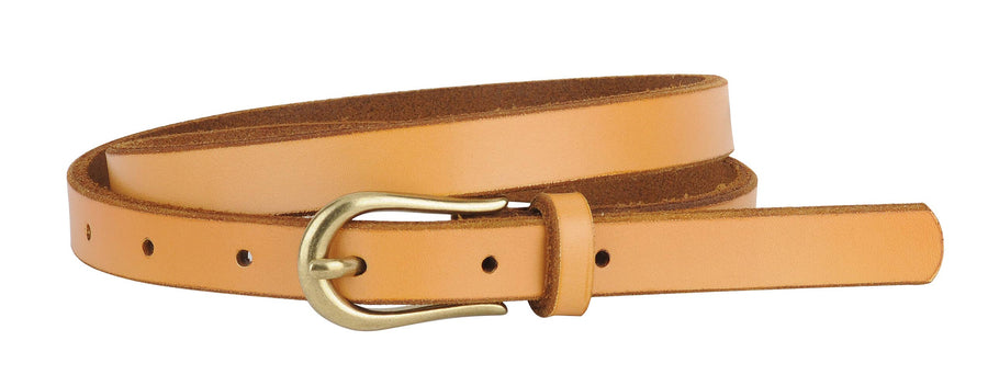 Most Wanted USA - Basic Skinny Equestrian Buckle Leather Belt