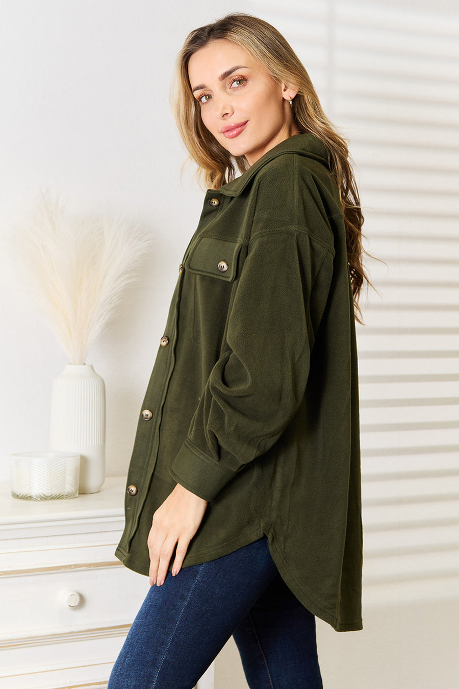 Heimish Cozy Girl Plus Size Button Down Shacket