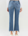 Lovervet Mid Rise Frayed Hem Jeans (online only)