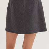 Crescent - Molly Wool Blend Skater Skirt