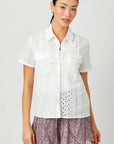 Mystree - Embroidery Mixed Shirt