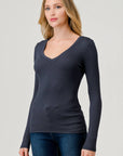 Hashttag - LONG SLEEVE V NECK T-SHIRT