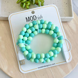 MODish Design Co - Beaded Phone Charger - Greens