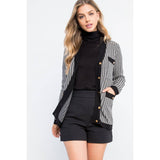 THML - Button Up Houndstooth Cardigan