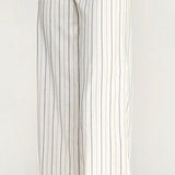 Tallulah Wide Leg Pant in Navy Savoy Stripe, by Level 99