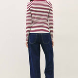 Be Cool - STRIPED SLIM FIT RAGLAN SLEEVE SWEATER