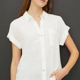 Be Cool - SOLID SHORT SLEEVE BUTTON DOWN SHIRT