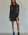 By Together  | Knit Nylon Metallic Fibres Spandex Lurex Mini Dress