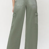 Wide Leg High Rise Utility Cargo, Vervet