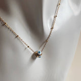 High Vibe Sentiments - Evil Eye Drop Necklace 