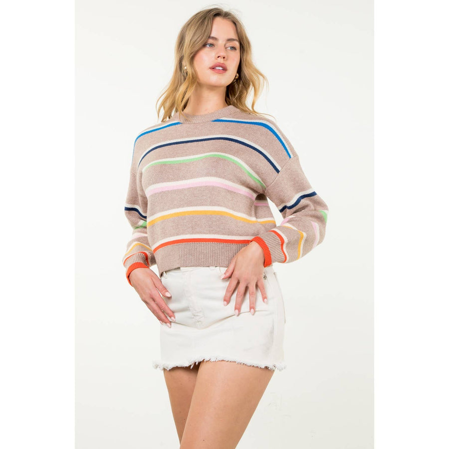 THML - Striped Knit Sweater