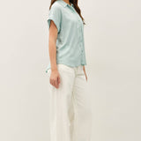 Be Cool - SOLID SHORT SLEEVE BUTTON DOWN SHIRT