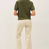 Be Cool - POINTELLE SHORT SLEEVE CARDIGAN