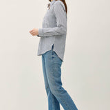 Be Cool - STRIPED LONG SLEEVE COLLARED BUTTON UP SHIRTS