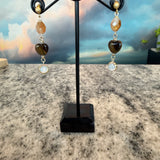 Citrine, Tigers Eye and Opal earrings, Zhanna Jewelry