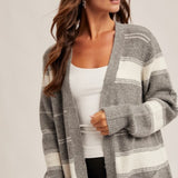 Open Striped Sweater, Hem and Thread