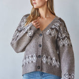 By Together Knit Sweater Buttondown Cardigan