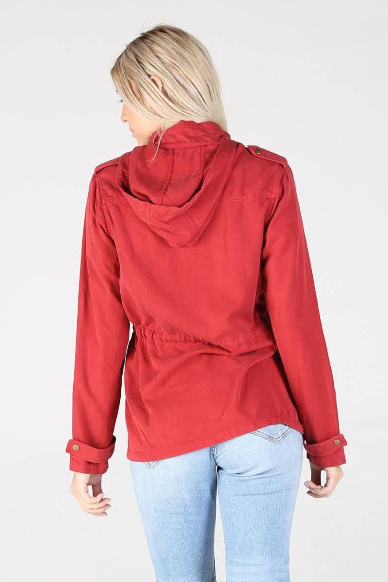 ANGIE -ASIS TENCEL UTILITY JACKET