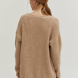 Crescent  - Mave Brushed Ribbed Sweater Dress Two-piece Set