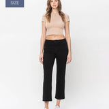 Vervet by Flying Monkey - Plus Size High Rise Ankle Straight Jeans