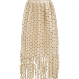 Boho Brown - Spirited Tassel Midi Skirt