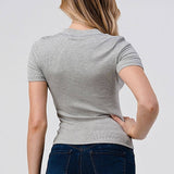 Hashttag - Short Sleeve Henley Top
