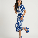 Boho Brown - Confident Jacquard Bodycon Maxi Dress