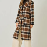 *preorder* Mystree Plaid Long Coat