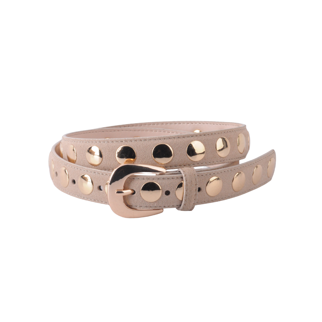 Most Wanted USA - Suede Belt with Wide Studs