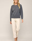 FATE - PEARL TRIM ROUND NECK SWEATER