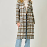 *preorder* Mystree Plaid Long Coat