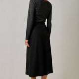 Mystree - Essential Wool Blend Midi Skirt