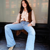 Most Wanted USA - Suede Belt with Wide Studs